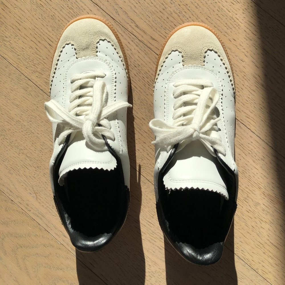 ⚡️ISABEL MARANT WHITE BRYCE LEATHER SNEAKERS ⚡️